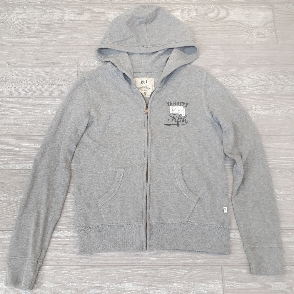 3 for $20 gef gray zip up hoodie Varsity